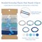 Wrapables Braided Elastic Hair Ties for Women, No Damage Hairbands for Thick Ponytails (15pcs), Blues